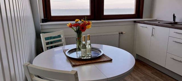 Apartment in a unique tidal flat location with sea view in Steenodde