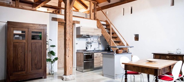 Apartment/studio (converted barn, 40 sqm) with gallery in Schernfeld