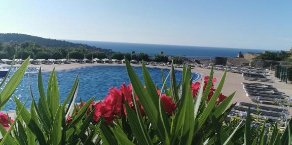 Appartement en rez-de-jardin avec vue mer et piscine in Les Issambres