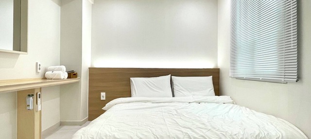 Charming 1-bedroom building in brilliant Busan with WiFinand there r a large bed in Busan