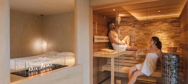 Experience luxury and relaxation in the Wellness Suite, featuring a sauna, jacuzzi, and a serene forest-edge location. in Heusden-Zolder