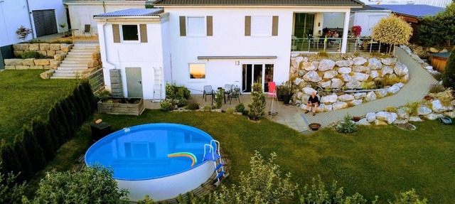 Flat with large garden terrace and view in Argenbühl