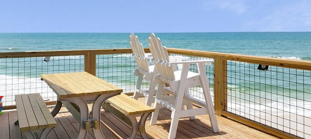 Gulf Front Home with Million Dollar views! Directly on the beach, steps to the water. in cape san blaste