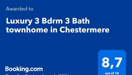 Luxury 3 Bdrm 3 Bath townhome in Chestermere in Chestermere