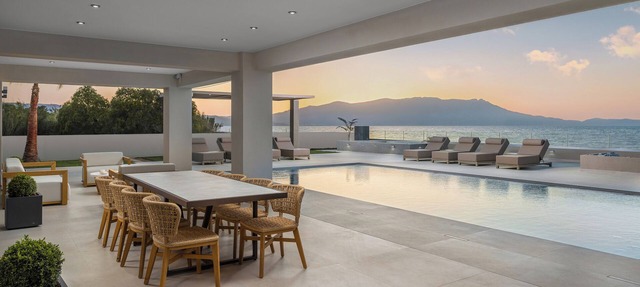 LUXURY VILLA EOS BEACHFRONT 20 metres from the sea in CHANIA