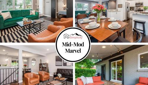 Mid-Mod Marvel Central Game RmWet Bar Patio in Arvada