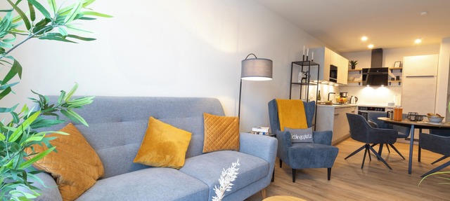 Moderne Ferienwohnung mit Balkon und Sauna in Strandnähe in Dorum-Neufeld