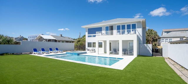 Oceanfront Home with Best Views & NEW Pool on the Beach in St Augustine