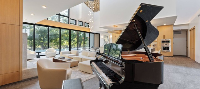 Riverside Luxe Pool Game Room Grand Piano in Ingram