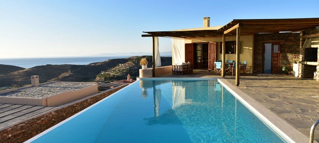 Silver Moon Villa: Artistic villa with a breathtaking view of the Aegean in Kea Island