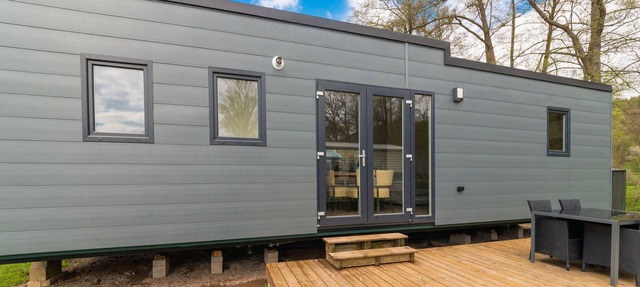 Spacious Mobile Home with Terrace in Erezée in Erezée