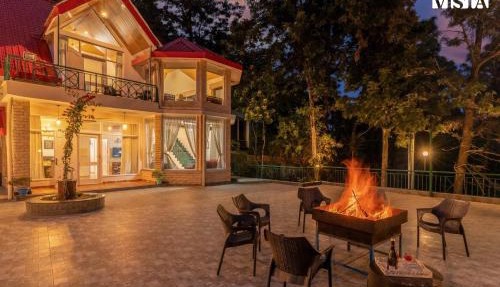 StayVista's Sunset Ridge - 2BHK Forest-View Villa with Gazebo & Bar in Kasauli