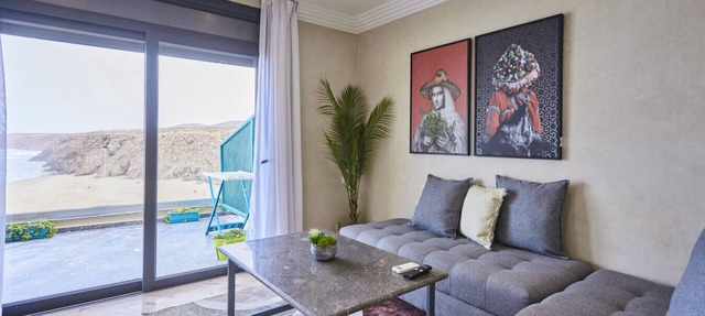 Wake to Waves: Stylish 1-Bedroom by the Shore in Mirleft