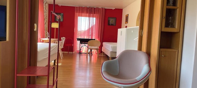 Red Floor in Franconian design, south-facing balcony only 50 steps to cycle path in Mainstockheim